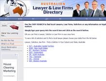 Tablet Screenshot of lawyersin.com.au
